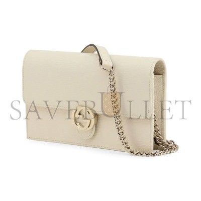 GUCCI DOLLAR CALFSKIN INTERLOCKING G CHAIN WALLET 615523 (20*13*6cm)